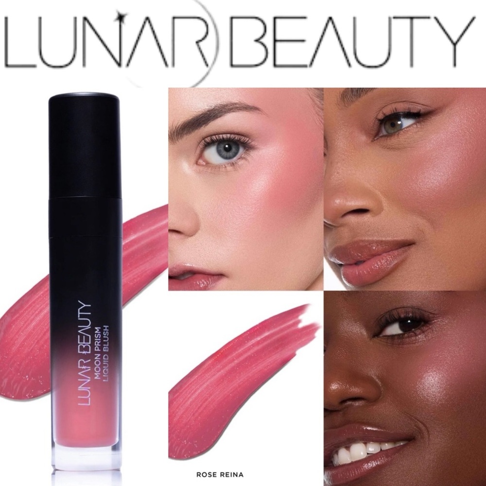Lunar Beauty by Manny MUA Moon Prism Liquid Blush in Rose Reina NIB
